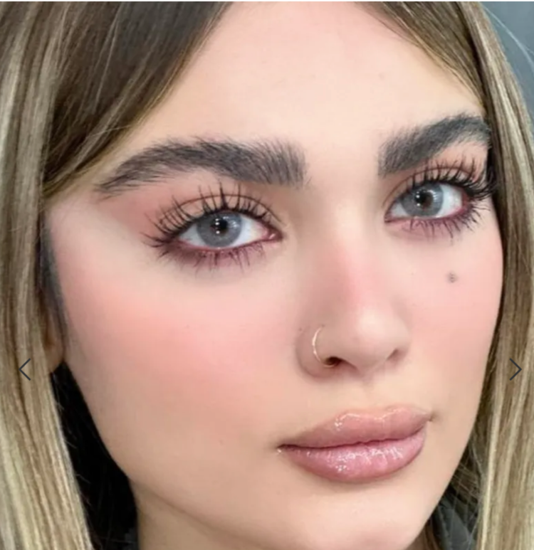لنز چشم برند آیس کالر رنگ شاینی گری