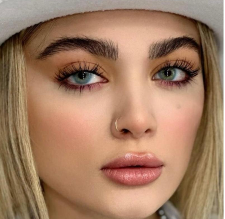 لنز چشم برند آیس کالر رنگ ربل بلو