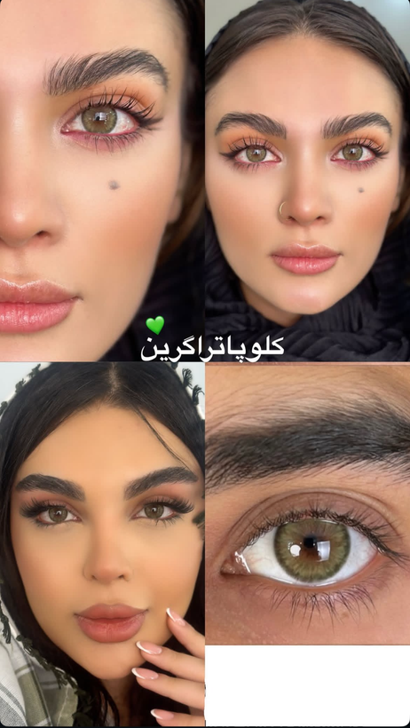 لنز رنگی برند اوربان رنگ کلوپاترا گرین